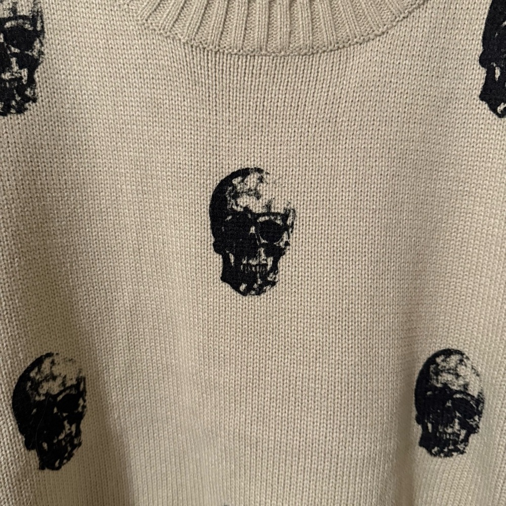 Skeleton Print Sweater - image 3